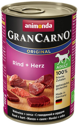 Animonda GranCarno Adult Beef & Heart Dog Wet Food 400g