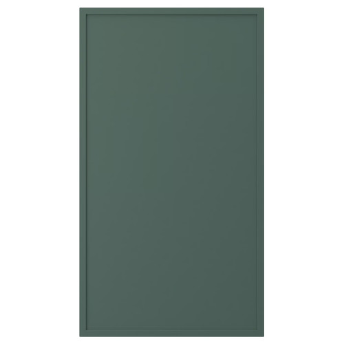 ASPUDDEN Front for dishwasher, dark grey-green, 45x80 cm