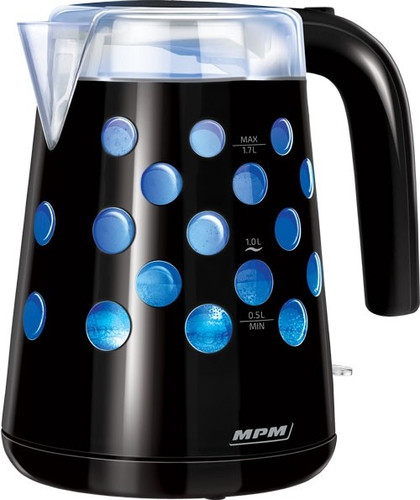 MPM Cordless Kettle MCZ-86/C 2200W 1.7l, black