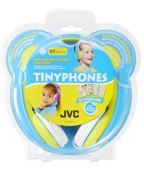 JVC Tinyphones Kids Headphones HA-KD7, yellow & blue