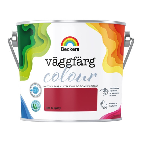 Beckers Matt Latex Paint Vaggfarg Colour 2.5l hot & spicy