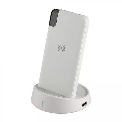 V-TAC Power Bank Wireless Charger 8000 mAh 2.1A, white