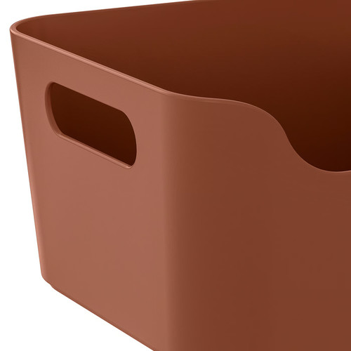 UPPDATERA Box, red-brown, 24x17 cm