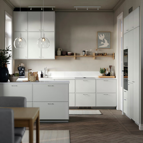 ASPUDDEN Door, light grey, 40x100 cm