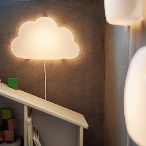 UPPLYST LED wall lamp, cloud white
