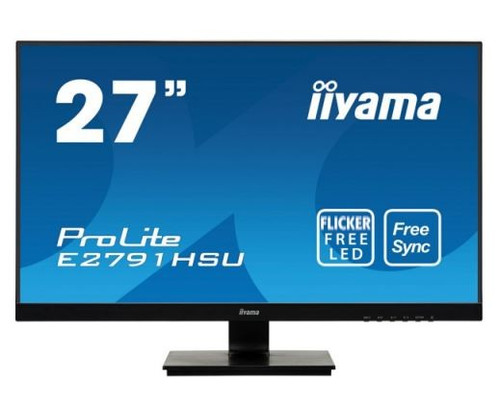 Iiyama 27" Monitor FHD TN HDMI DP VGA USB 1ms 300cd FreeSync E2791HSU-B1