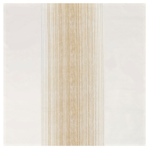TAGGSIMPA Tablecloth, white/beige, 145x145 cm