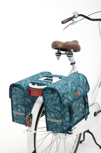 Newlooxs Bicycle Bag Forest Fiori Double, blue