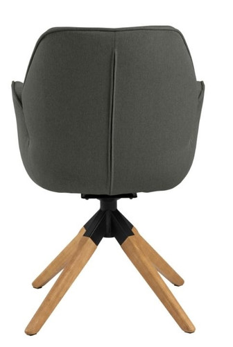 Swivel Chair Aura, auto return, dark grey