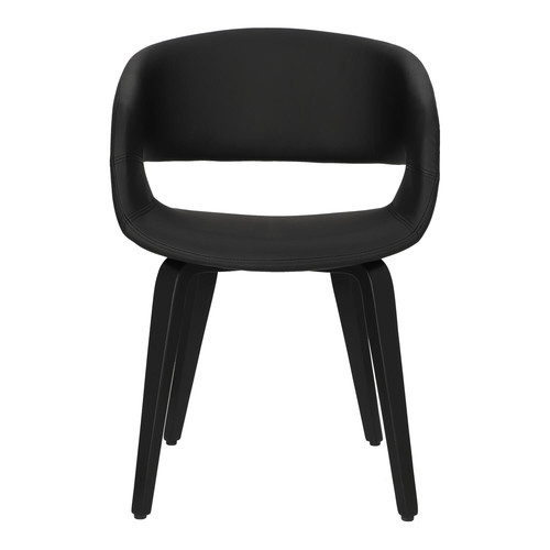 Chair Supernova, faux leather, black