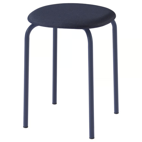 GULTARP Stool, dark blue/Remmarn dark blue