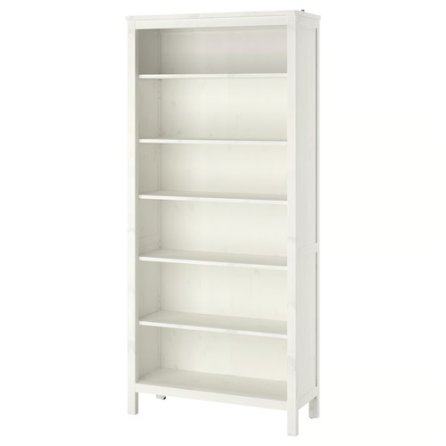 HEMNES Bookcase, white stain, 90x197 cm