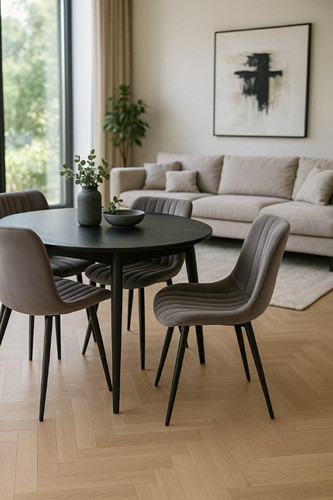 Upholstered Chair Roxino, velvet, grey
