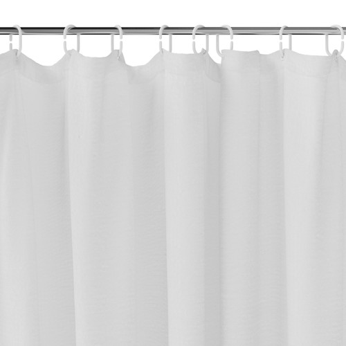 Shower Curtain GoodHome Koros 180 x 200 cm, white