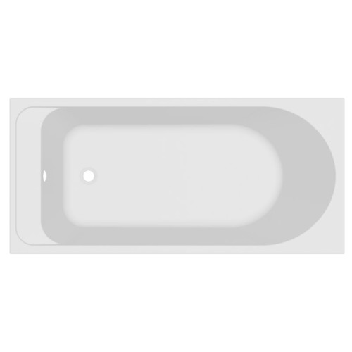 GoodHome Acrylic Bathtub Cavally 150x70 cm, white