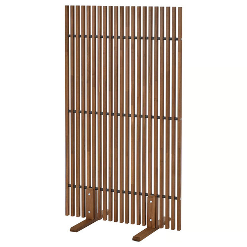 NÄMMARÖ Room divider, light brown stain for indoor/outdoor, 140x80x50cm