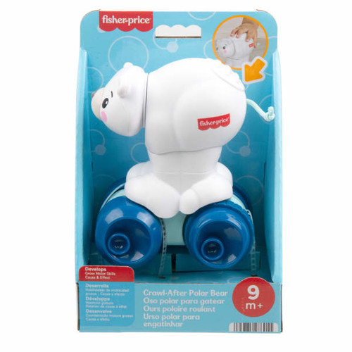 Fisher-Price 'Crawl After Me' Polar Bear on Wheels JDL63 9m+
