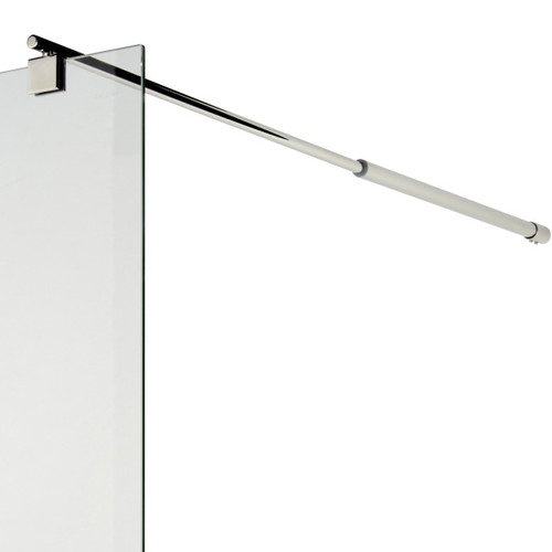 Cooke & Lewis Shower Walk-in Panel 120cm, chrome/transparent