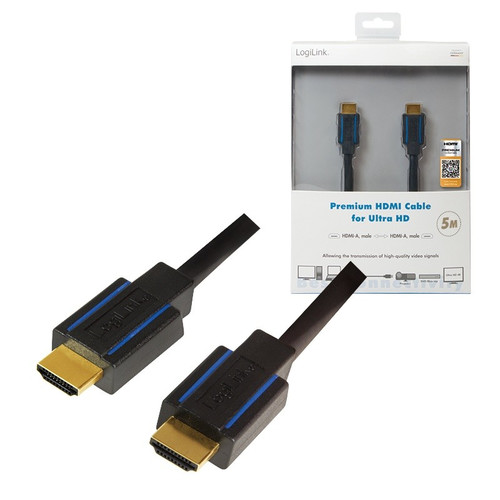 LogiLink Premium HDMI Cable for Ultra HD, 5m