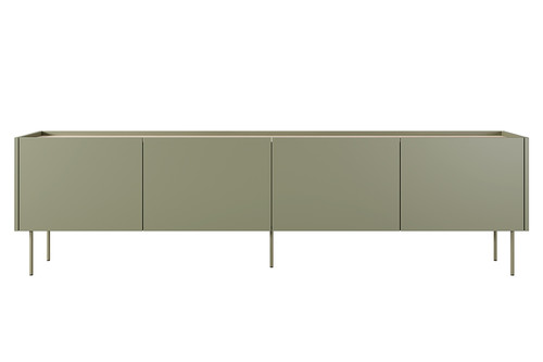 Four-Door TV Cabinet with Drawers Desin 220, olive/nagano oak