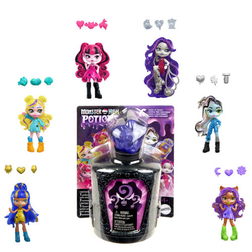 MONSTER HIGH POTIONS™ Doll 7.5cm 1pc, assorted models, HYB10 4+