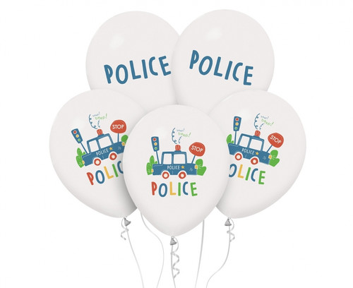 Balloons Police 12" 5pcs