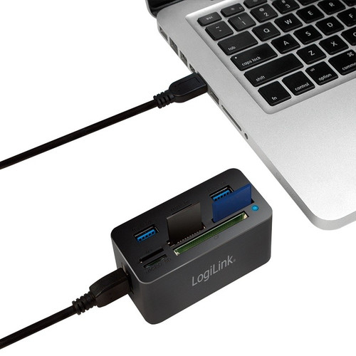 LogiLink HUB USB 3.0 3-Ports with a Memory Card Reader