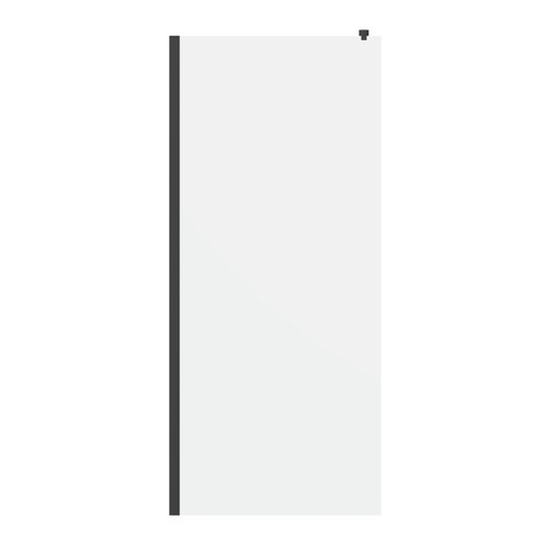 GoodHome Walk-in Shower Panel Beloya 80 cm, transparent/black