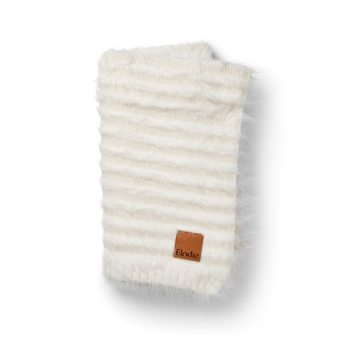 Elodie Details Furry Knit Blanket - Vanilla White