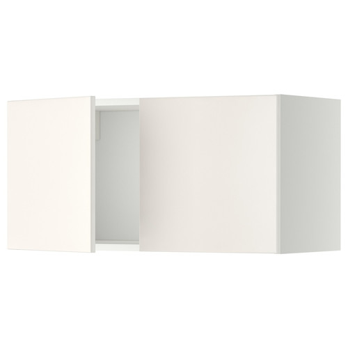 METOD Wall cabinet with 2 doors, white/Veddinge white, 80x40 cm