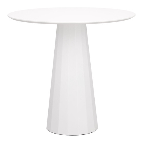 Table Florero, round, single leg, white