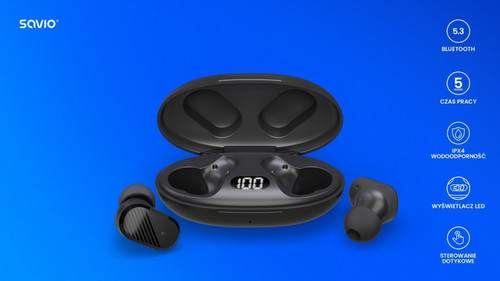Savio Wireless earphonesTWS10 SAVIO