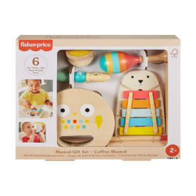 Fisher-Price Wooden Musical Instruments Gift Set Toddler Creative Play HXT90 2+
