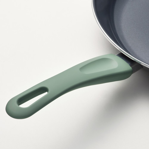 HEMLAGAD 6-piece cookware set, non-stick coating light grey-green/grey