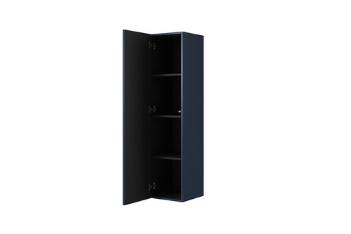 Bathroom Wall-mounted High Cabinet MDF Nicole 140cm, dark blue