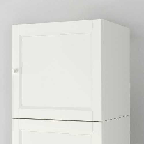 BILLY / OXBERG Bookcase w height extension ut/drs, white, 40x42x237 cm