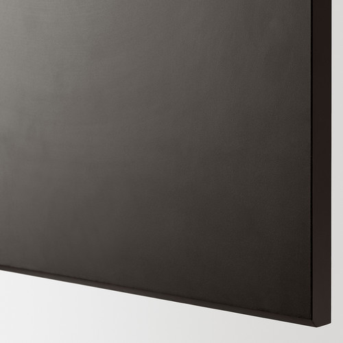 METOD Base cabinet with shelves, black/Kungsbacka anthracite, 30x60 cm