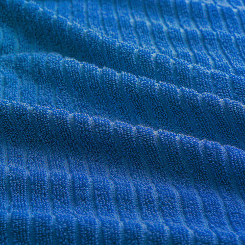 VÅGSJÖN Bath towel, bright blue, 70x140 cm