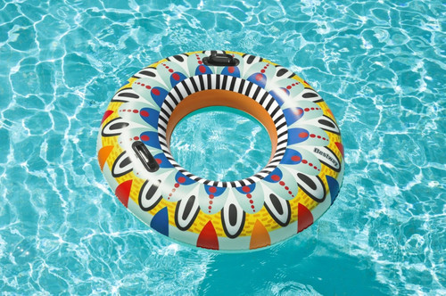 Bestway Inflatable Swim Ring Fiesta 107cm, assorted patterns, 12+