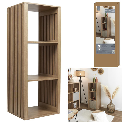 Shelving Unit Klaus 3 Shelves, natural