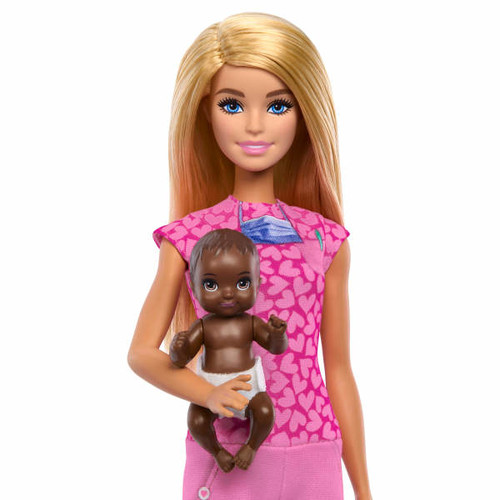 Barbie Baby Doctor Doll With Blonde Fashion Doll JCR72 3+
