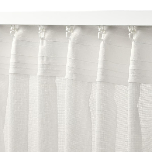 ÄNGSFRYLE Sheer curtain, 1 piece, white, 300x300 cm