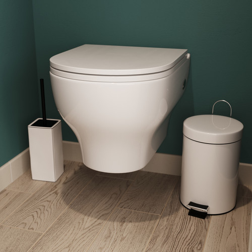 GoodHome Rimless Toilet Bowl with Soft-close Seat Cavally