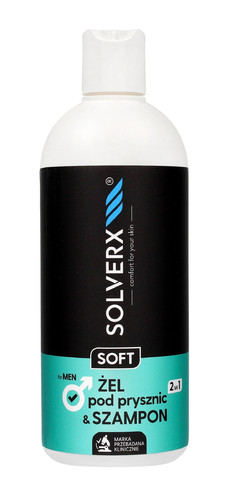 SOLVERX MEN SOFT Shower Gel & Shampoo 400ml