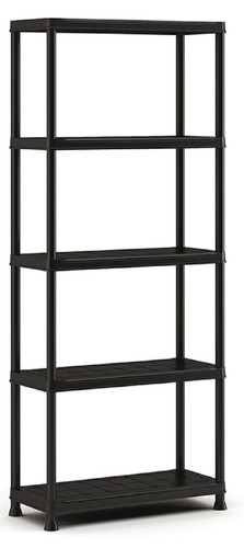 Keter Plastic Shelving Unit, black, 90x60x187 cm