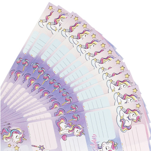 Starpak Label Stickers for Notebooks Unicorn 25-pack