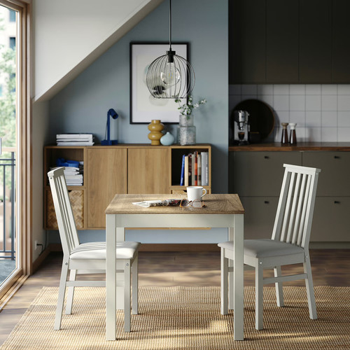 ÅLHULT Table, beige/brown, 80x74 cm