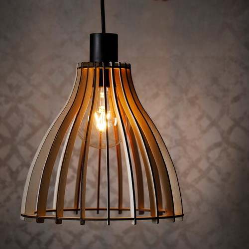 DAGGPUNKT Lampshade, plywood, 28cm