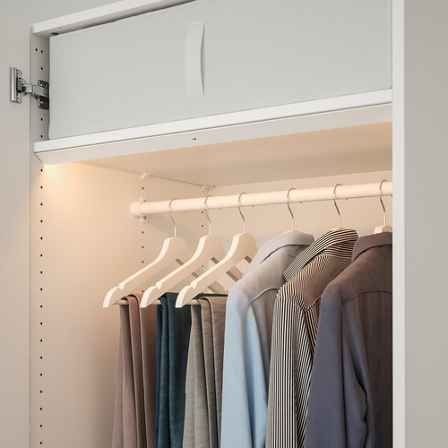 ÖVERSIDAN LED wardrobe lighting strp w sensor, dimmable white, 71 cm