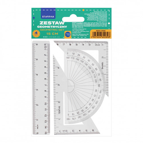 Starpak Geometry Set 4pcs